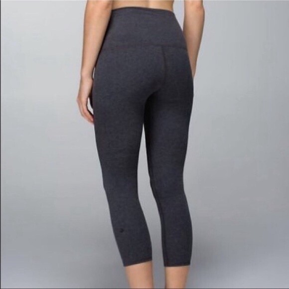 Lululemon Wunder Under High Rise Cotton Roll Down Crop 2 - Picture 12 of 13